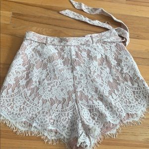 Lace dress shorts